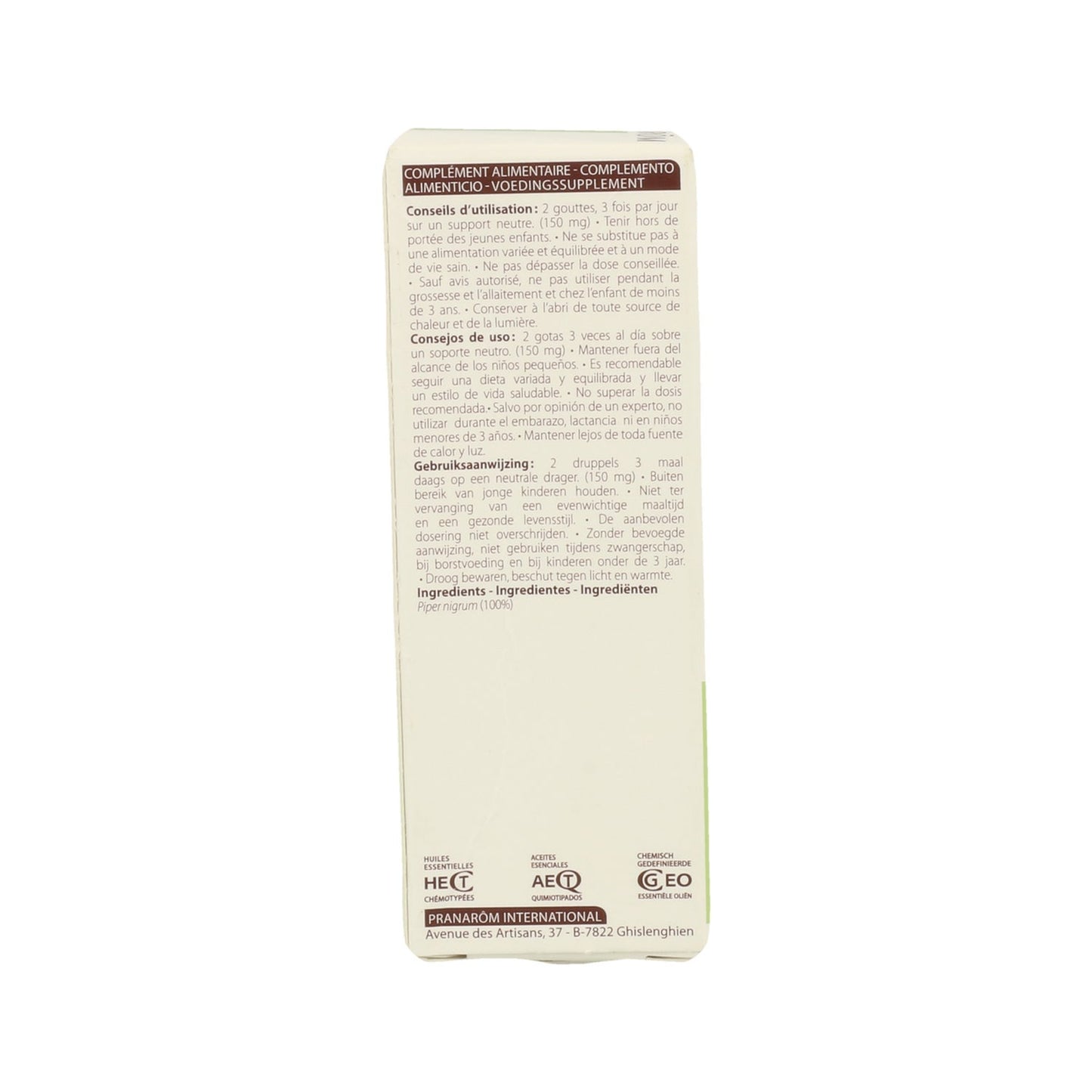 Pranarôm Aceite Esencial de Pimienta Negra 5ml