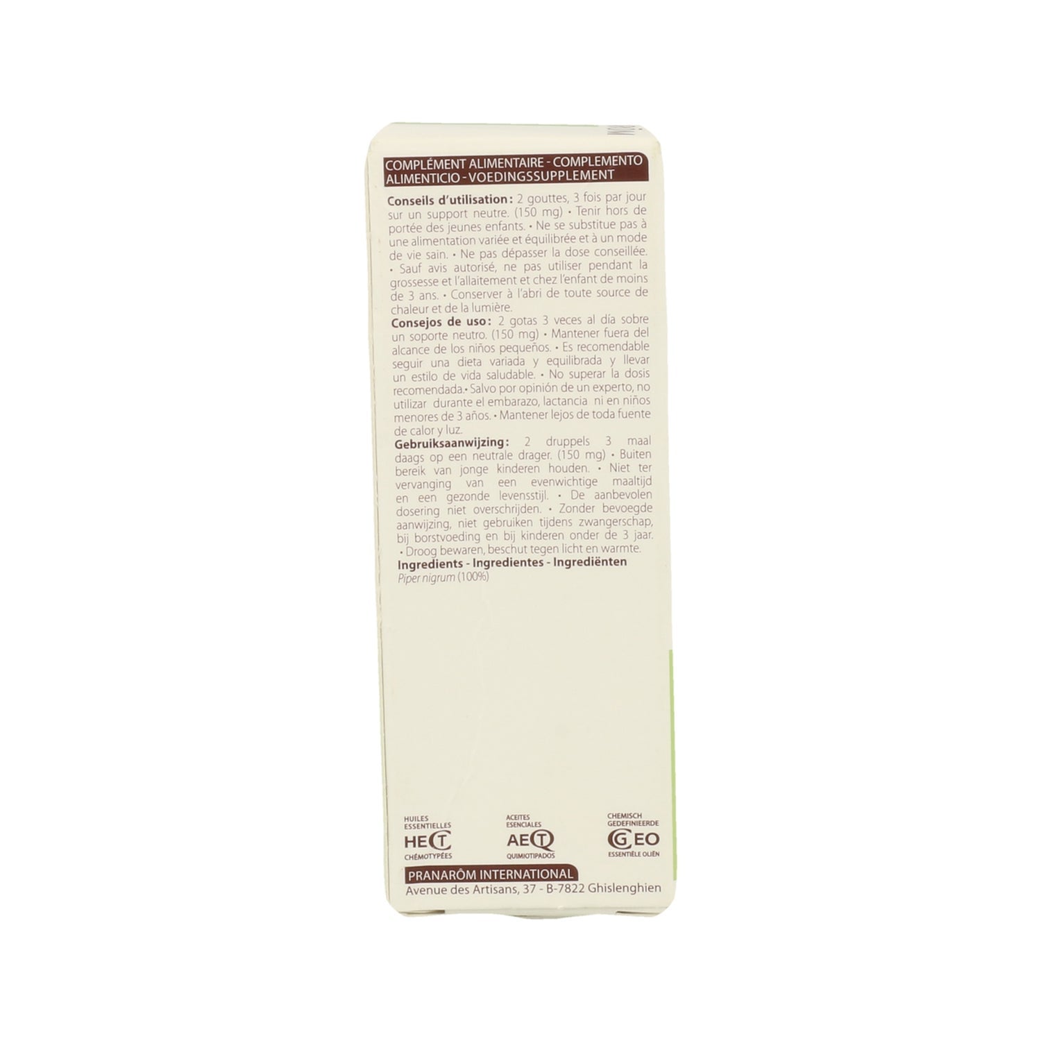 Pranarôm Aceite Esencial de Pimienta Negra 5ml