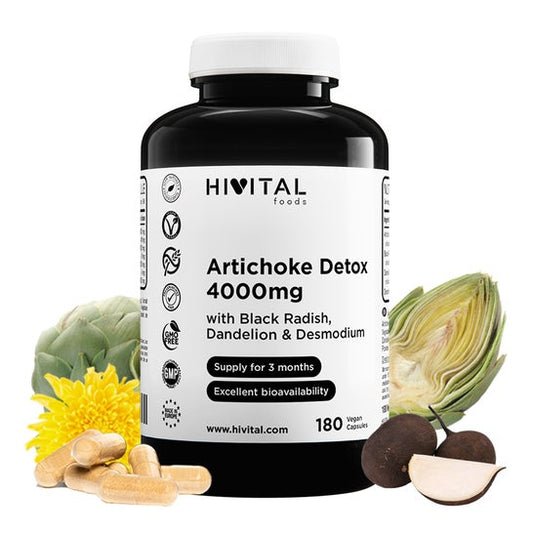 HIVITAL Alcachofa Detox 4000 mg 180 cáps