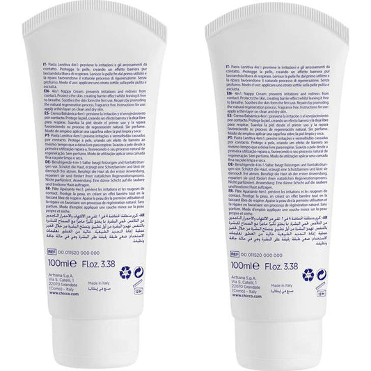 Chicco Pack Natural Sensation Crema Balsamica 4 en 1 2x100ml
