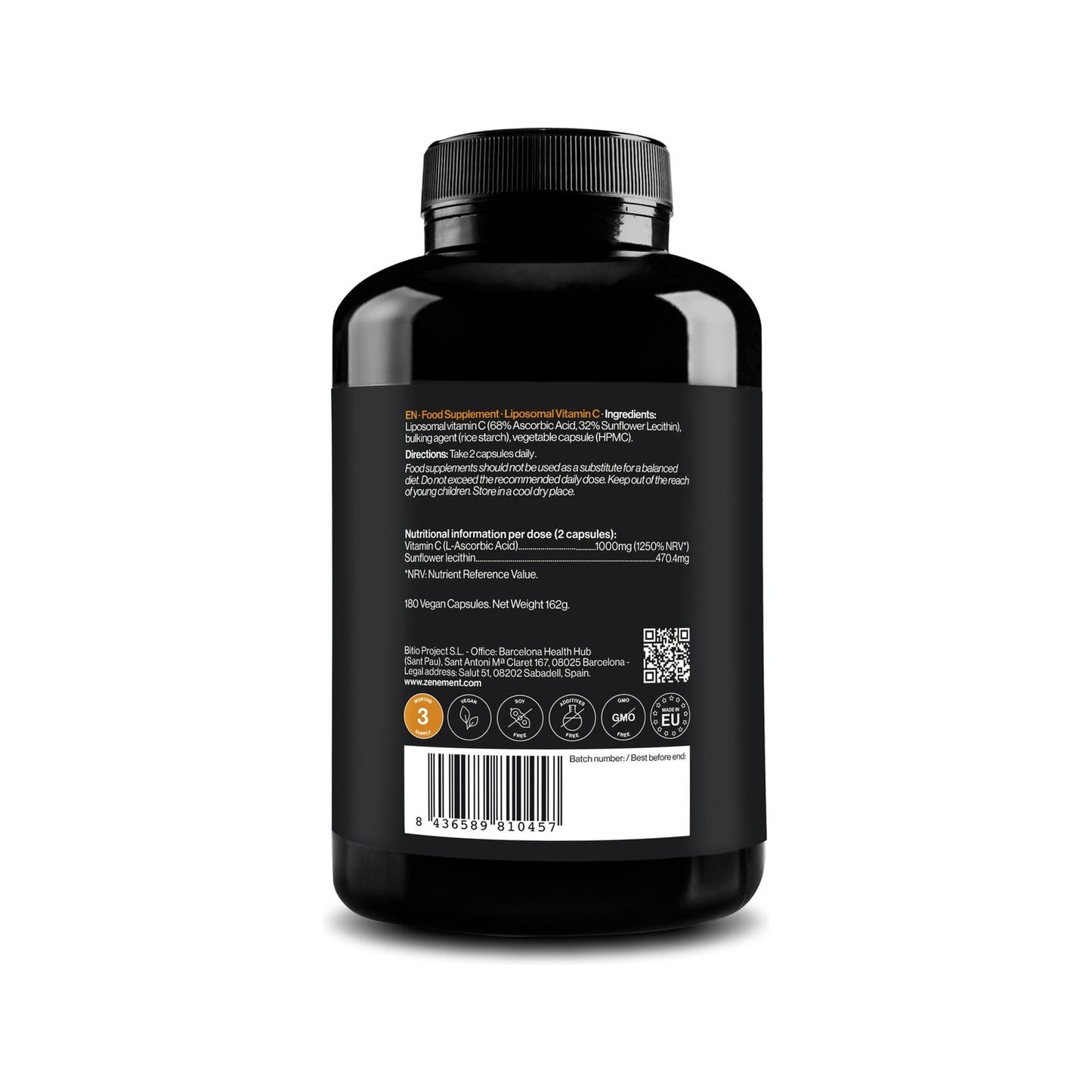 Zenement Vitamina C Liposomal 1000mg 180vcaps