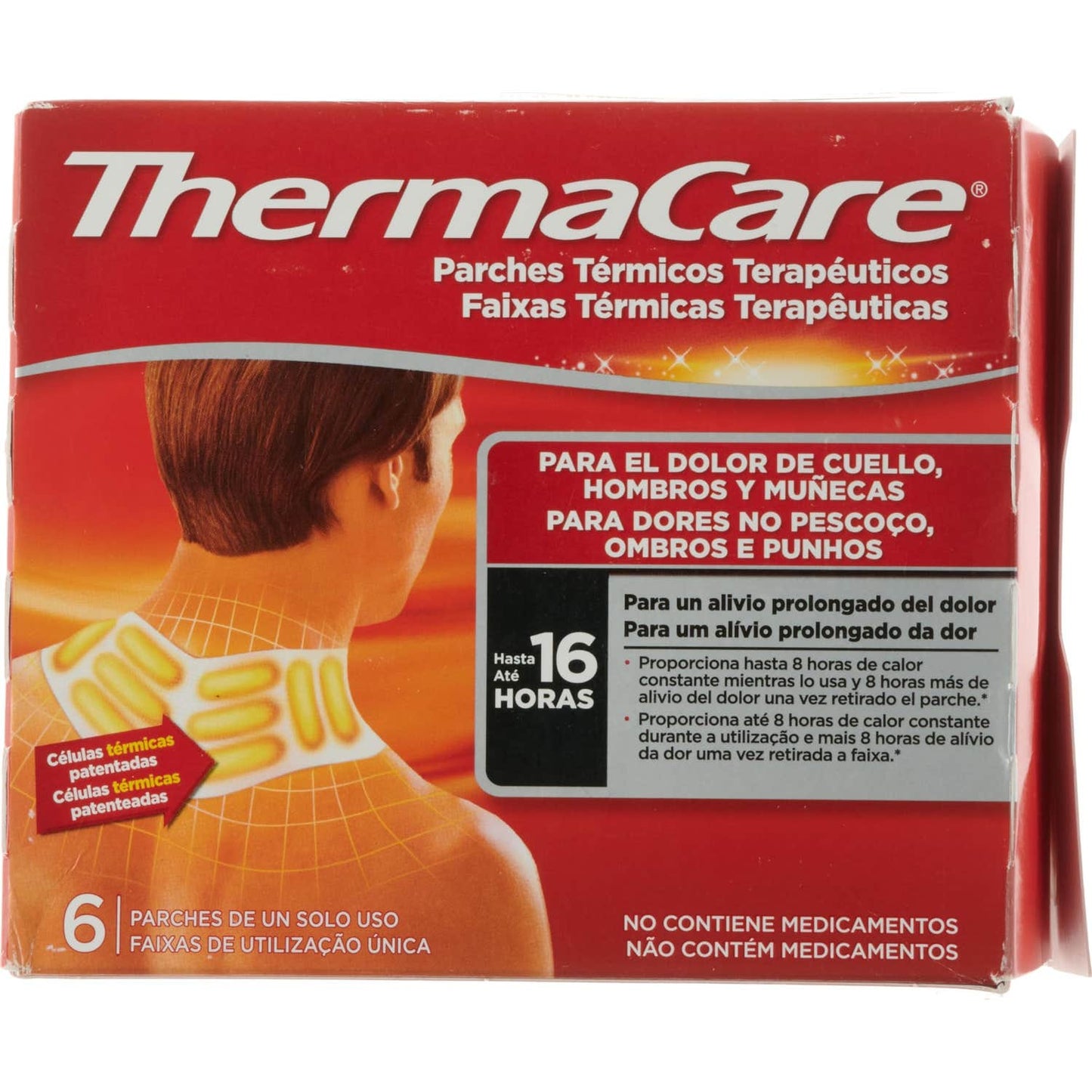 ThermaCare Parches Térmicos Cuello, Hombros, Muñecas 6uds