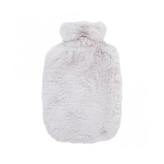 Fashy Almohadilla Térmica de Agua de Peluche Gris Claro 1ud