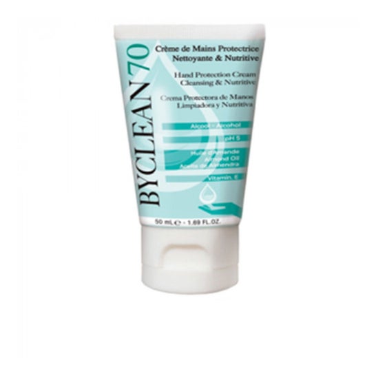 Byclean70 Crema Protectora de Manos Limpiadora y Nutritiva 50 ml