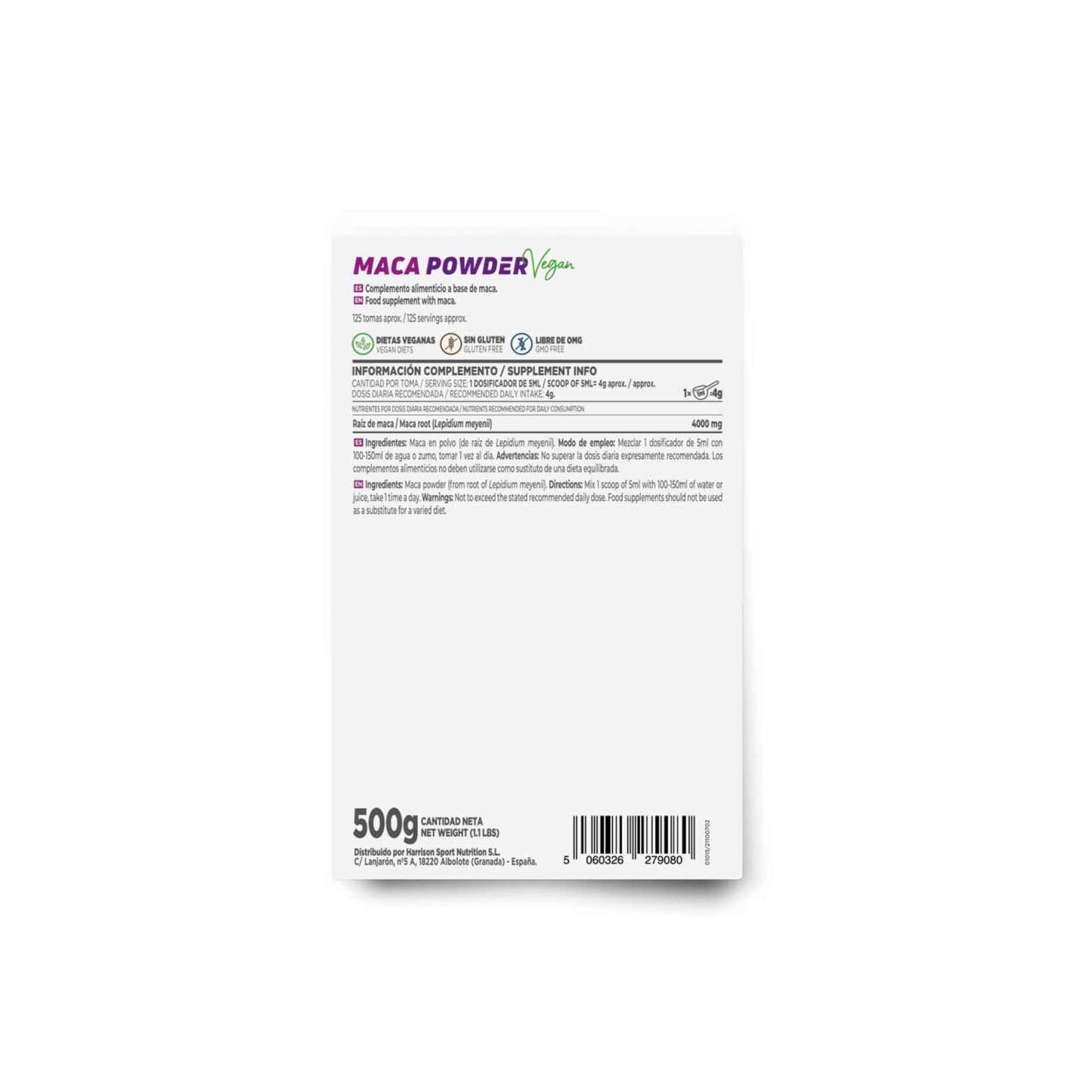 HSN Maca en Polvo 500 g