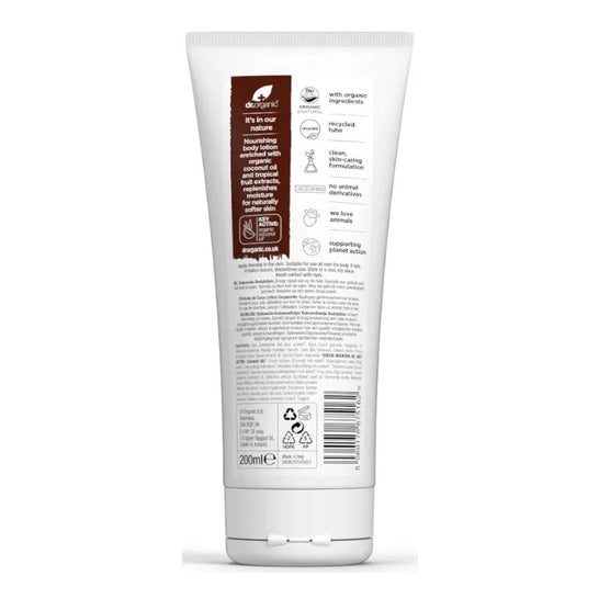 Dr.Organic Loción Corporal Aceite de Coco Orgánico 200 ml
