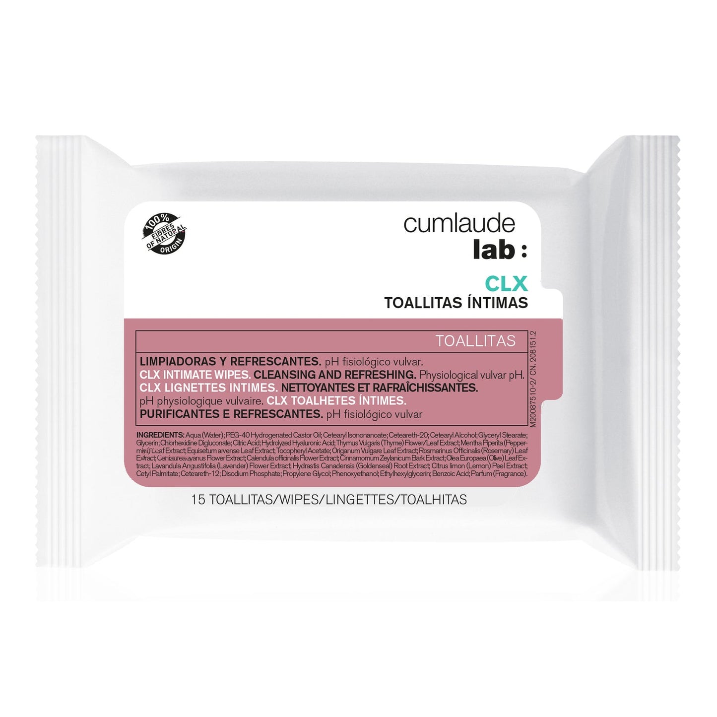 Cumlaude Lab Higiene Íntima CLX Toallitas 15uds