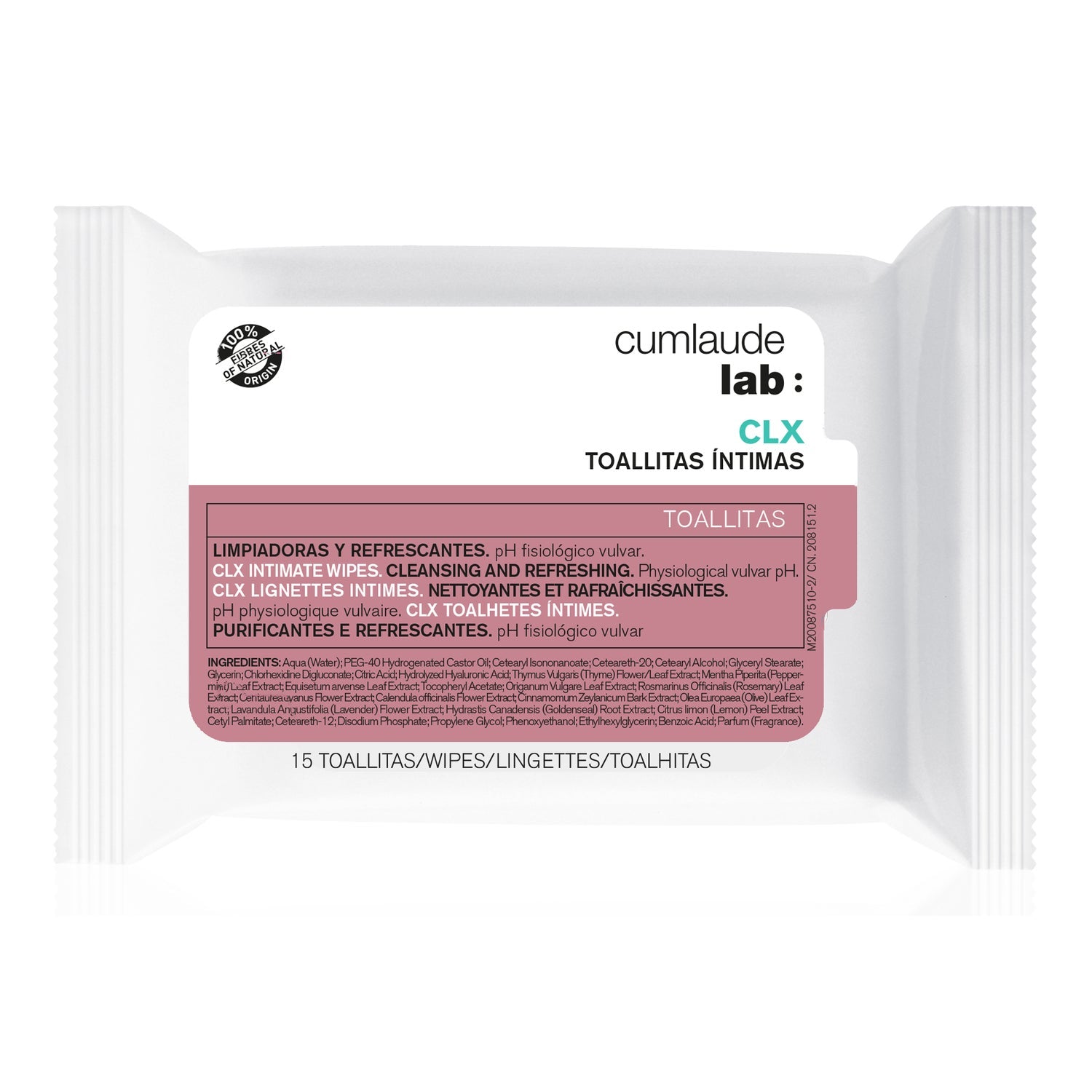 Cumlaude Lab Higiene Íntima CLX Toallitas 15uds