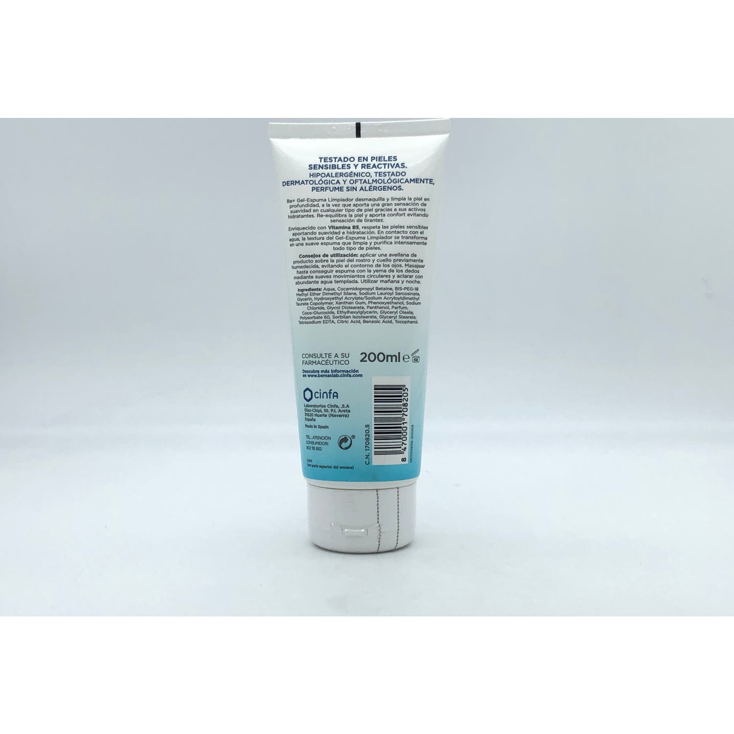 Be+ gel espuma limpiador 200ml
