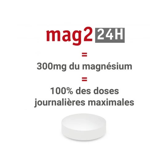 Mag 2 24H Magnésium Marin 120 Comprimés