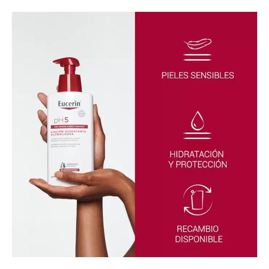 Eucerin Loción Ultraligera Hidratante Corporal pH5 400ml