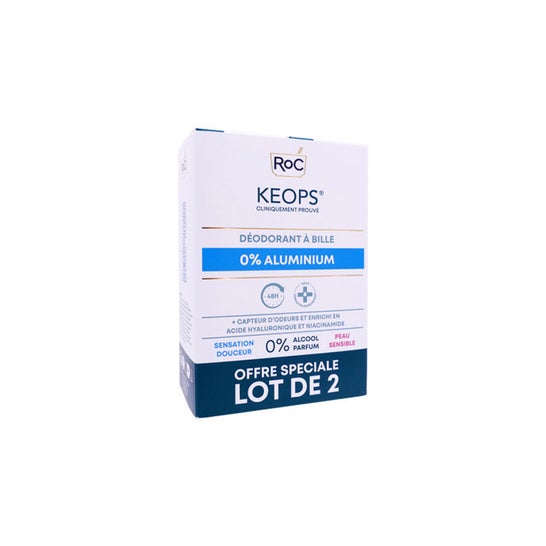 Keops Desodorante Roll-On 0% Aluminio 2x30 ml