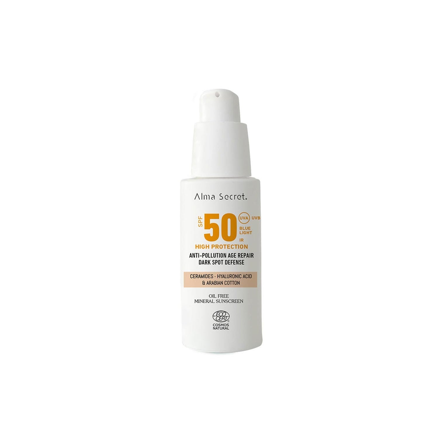 Alma Secret Solar Crema Facial con Color Spf50 Sand 50ml