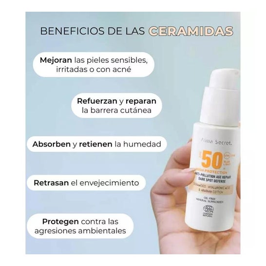 Alma Secret Solar Crema Facial con Color Spf50 Sand 50ml