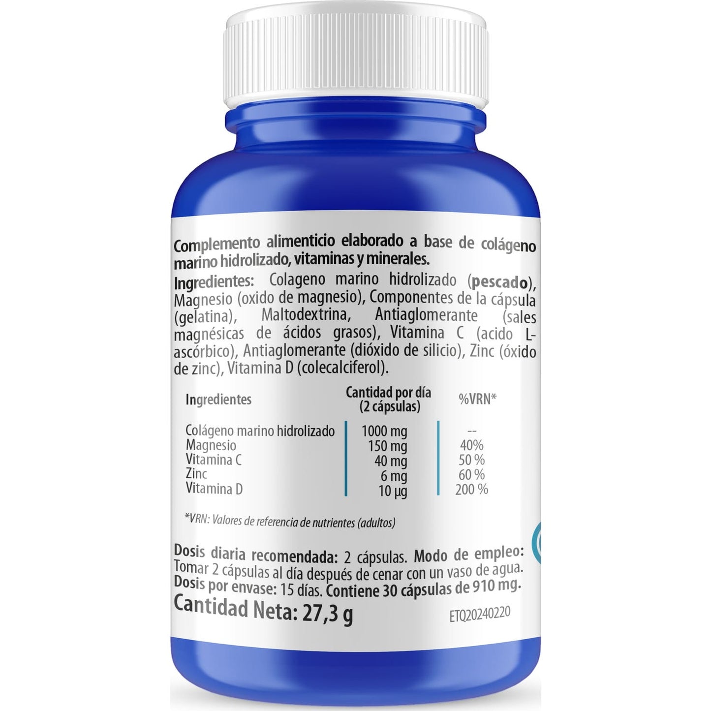 Health 4U Colágeno Marino Hidrolizado 30caps
