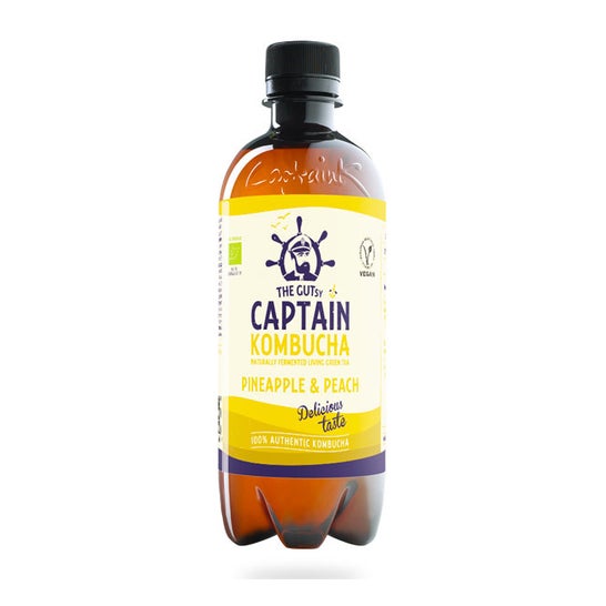 Captain Kombucha Piña y Melocotón 1L