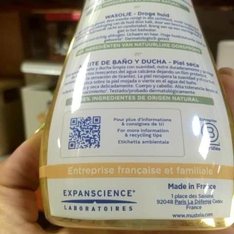 Aceite Limpiador Mustela 500ml
