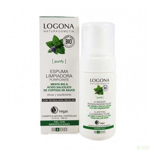 Logona Espuma Limpiadora de Menta 100ml
