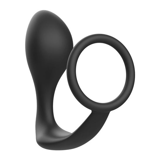 Addicted Toys Plug Anal con Anillo Silicona Negro 1ud