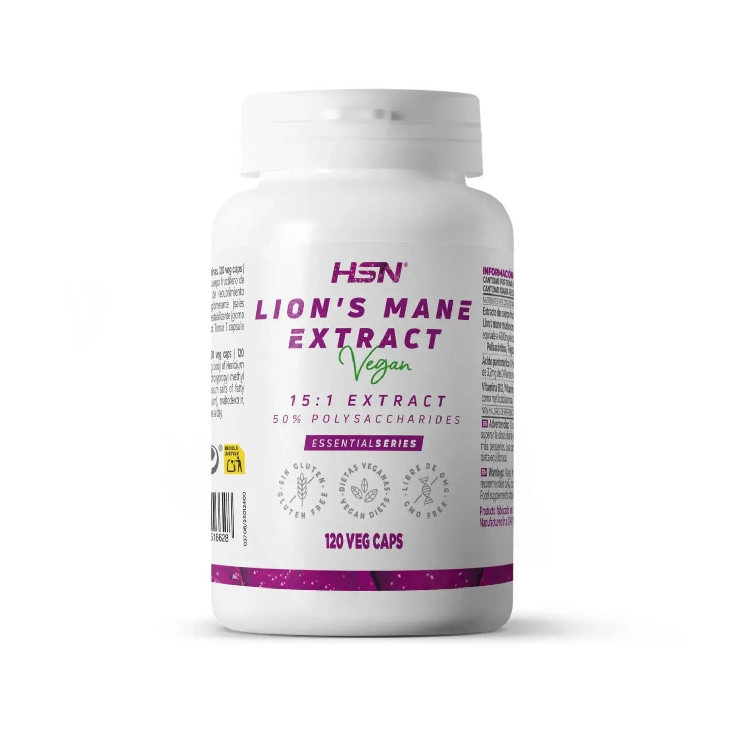 HSN Extracto de Melena de León 15:1 300mg 120vcaps