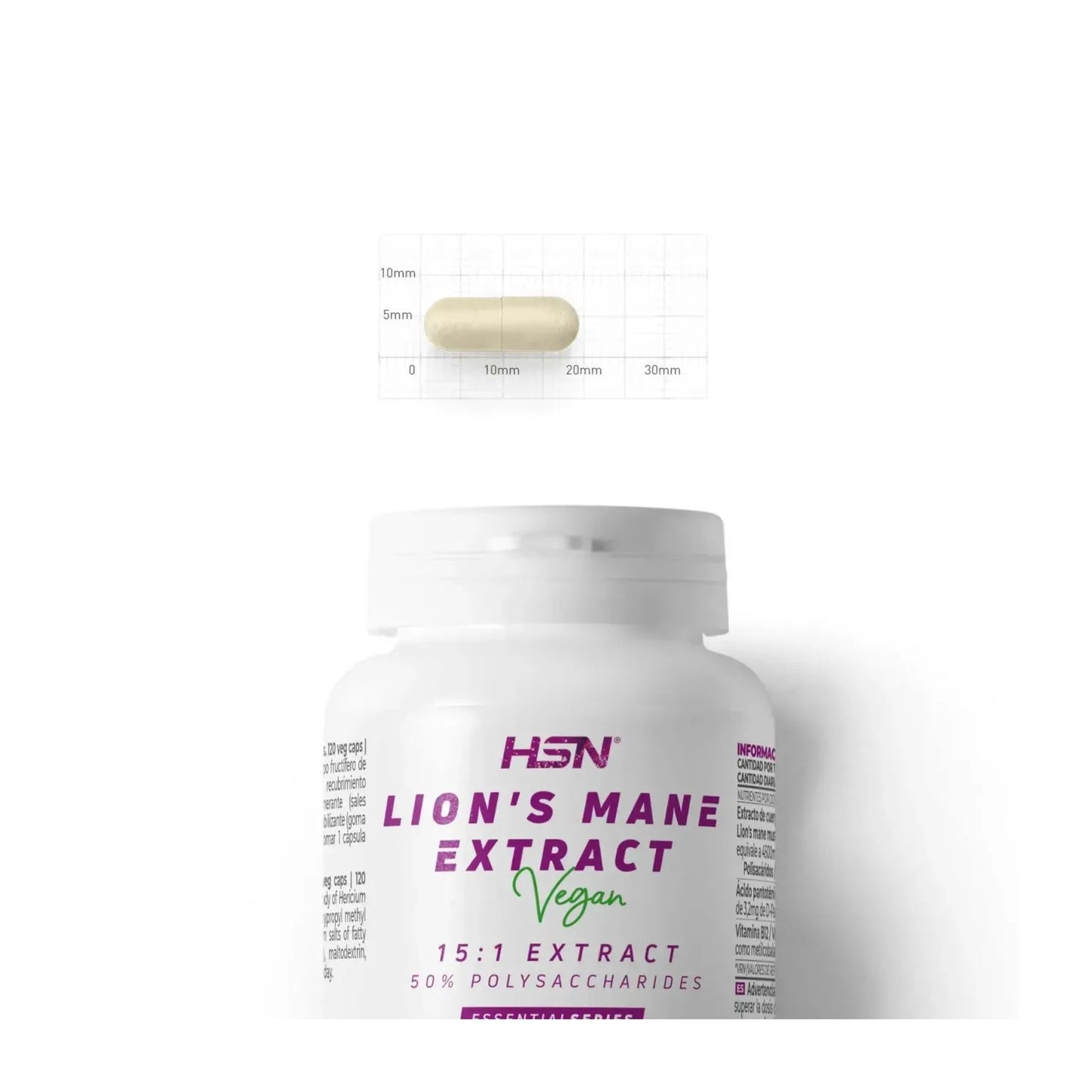HSN Extracto de Melena de León 15:1 300mg 120vcaps