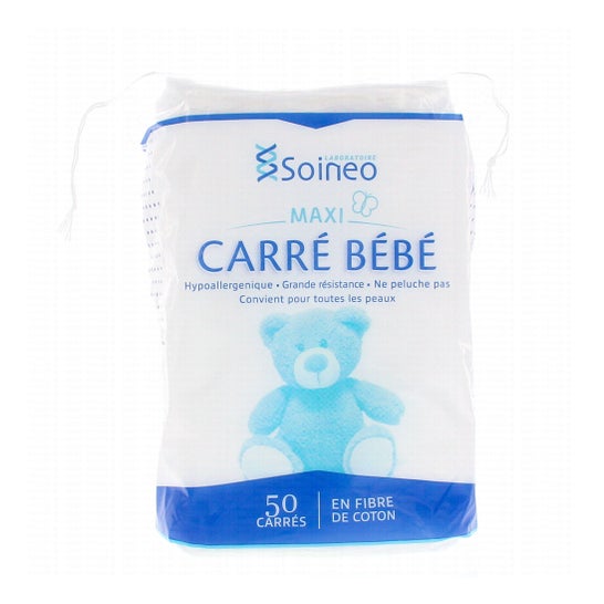 Soineo Cuadrado Algodón Bebé Maxi 50uds
