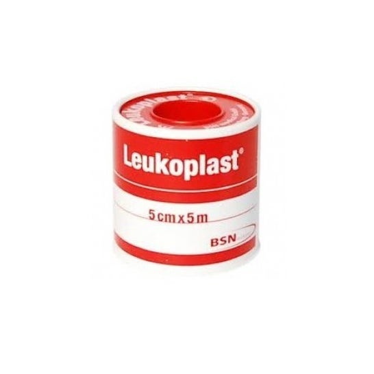 Leukoplast esparadrapo color carne 5mx5cm 1ud