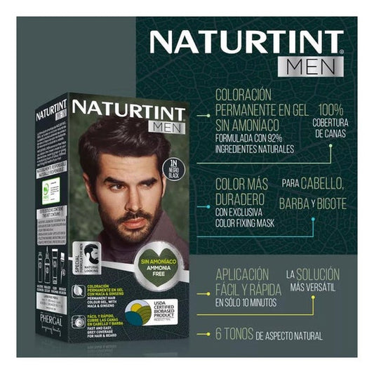 Naturtint Kit Tinte Men 3N Castaño Oscuro