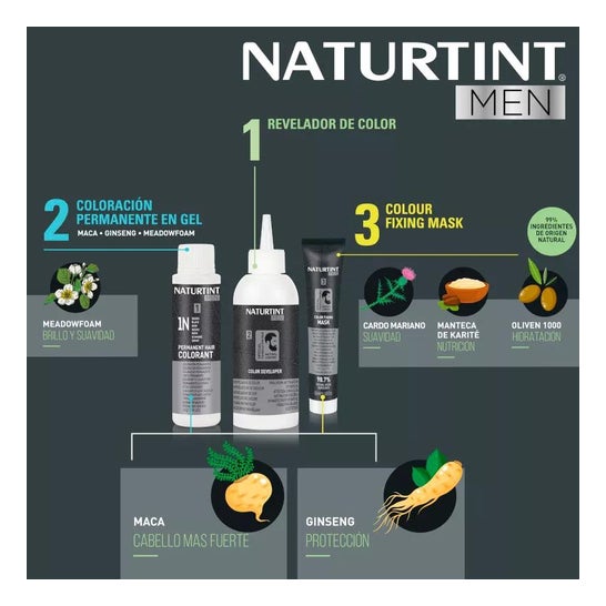 Naturtint Kit Tinte Men 3N Castaño Oscuro