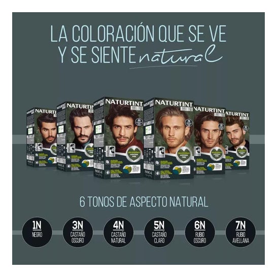 Naturtint Kit Tinte Men 3N Castaño Oscuro