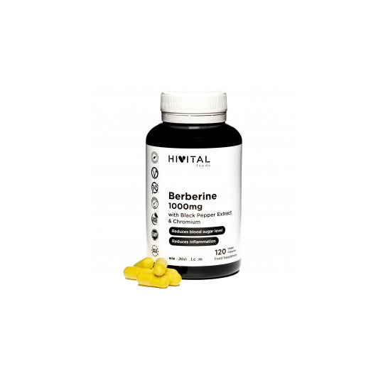 Hivital Foods Berberina 1000mg 120cáps veganas
