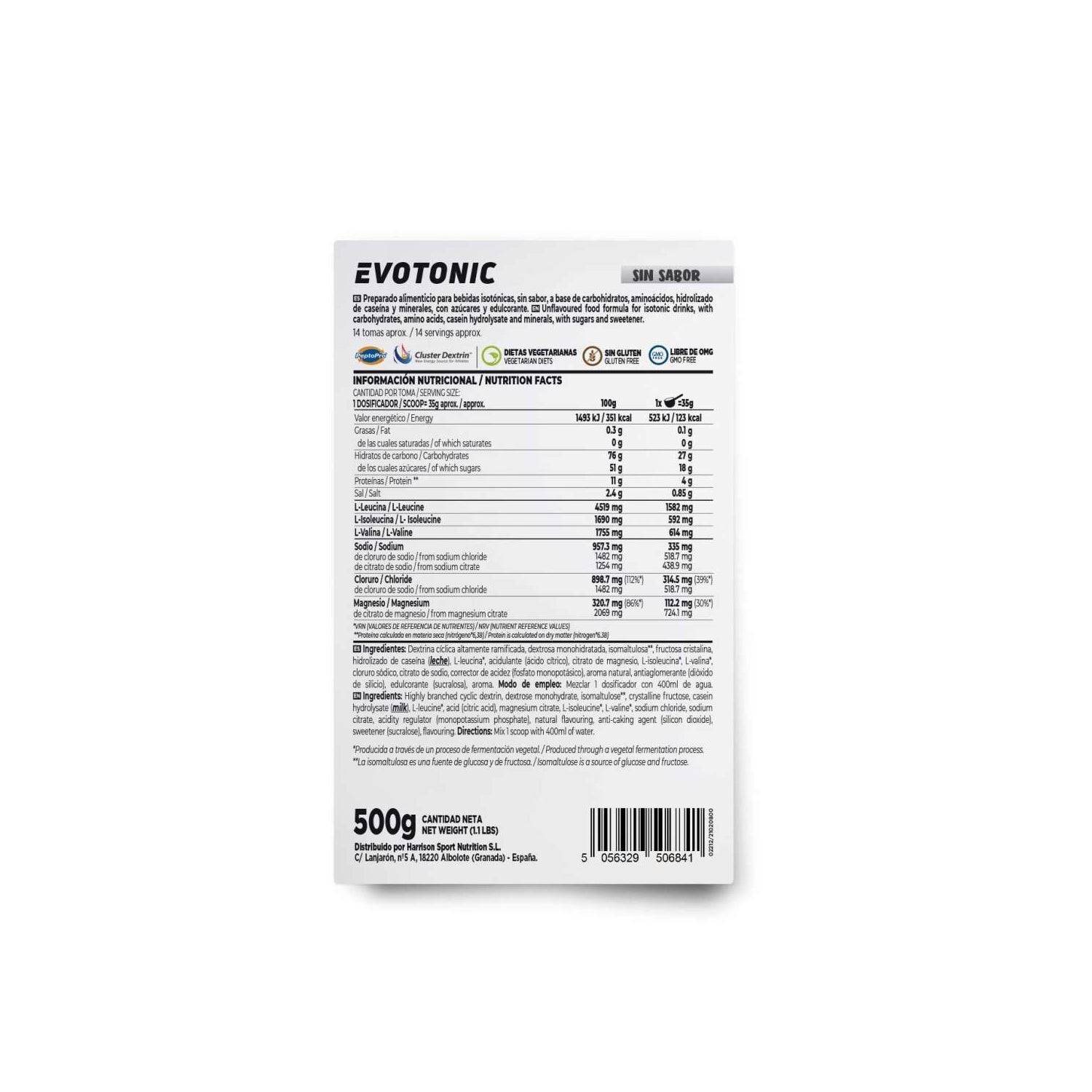 HSN Evotonic Sin Sabor 500g