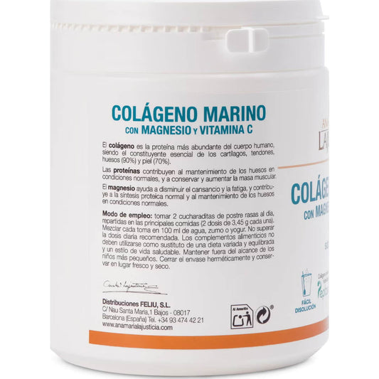 Lajusticia Colágeno Marino en polvo con Magnesio y Vitamina C sabor Sandia 350gr