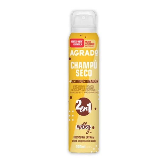 Agrado Champú Seco y Acondicionador 2 en 1 Milky 200 ml