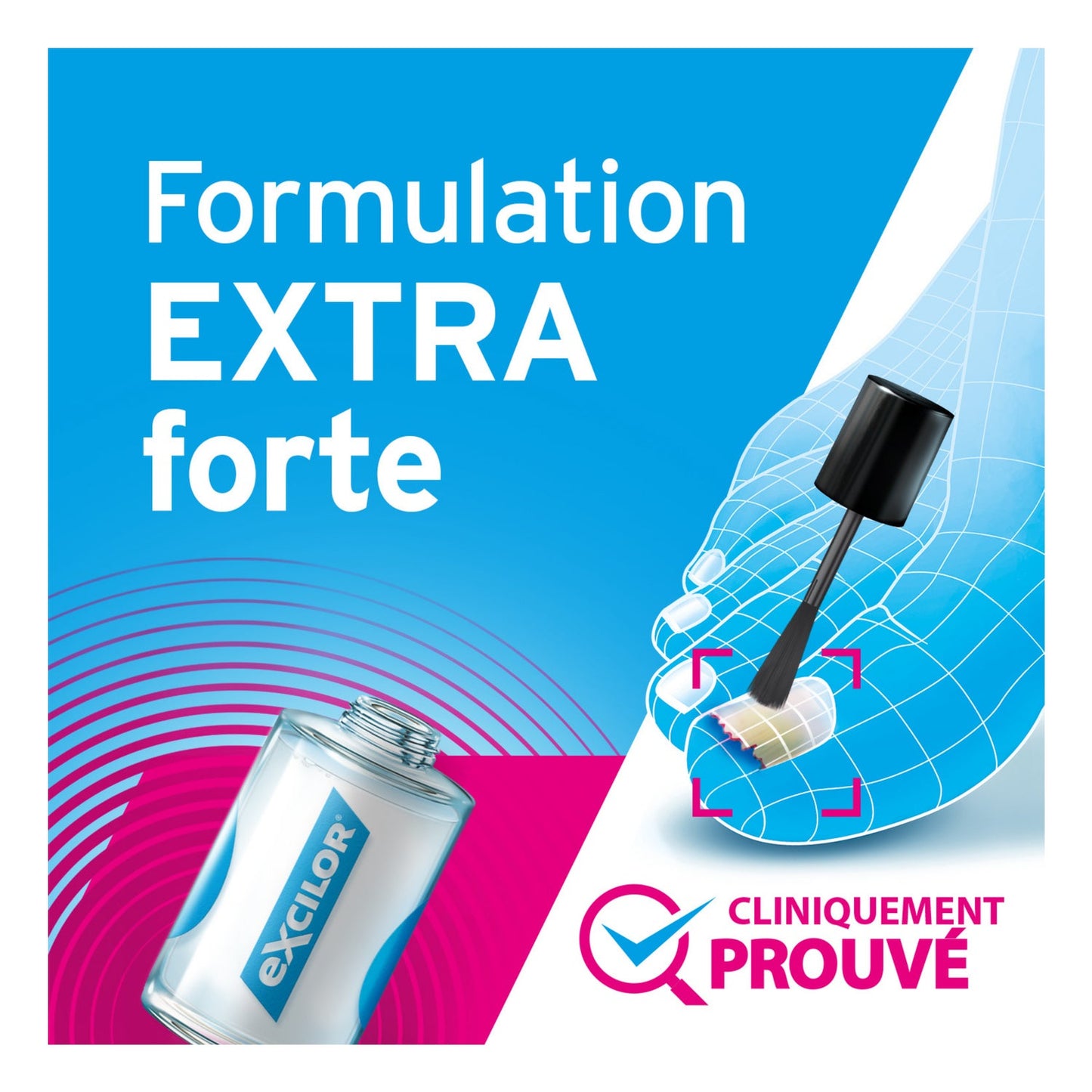 Excilor Forte Solution 30ml + Coupe Ongles
