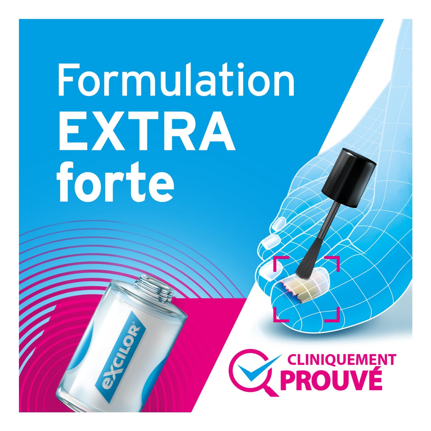 Excilor Forte Solution 30ml + Coupe Ongles