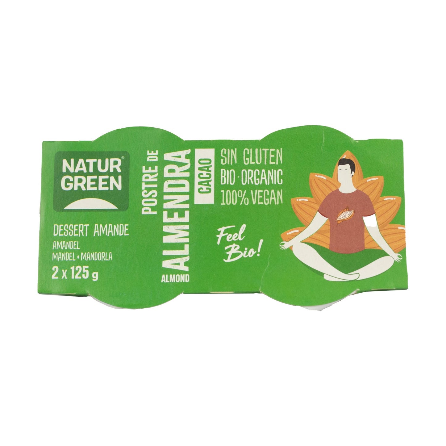 Naturgreen Postre Ecológico De Almendra Y Cacao (2x125 G)