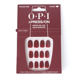 Opi xPRESS/ON Kit Unhas Postiças Classic Malaga Wine