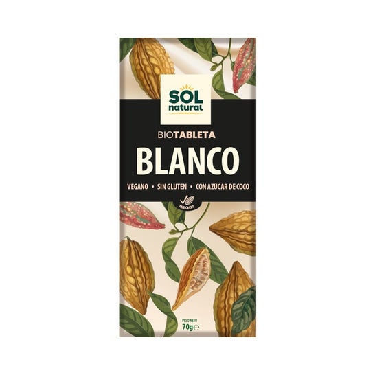 Sol Natural Tableta Chocolate Blanco Bio 70g
