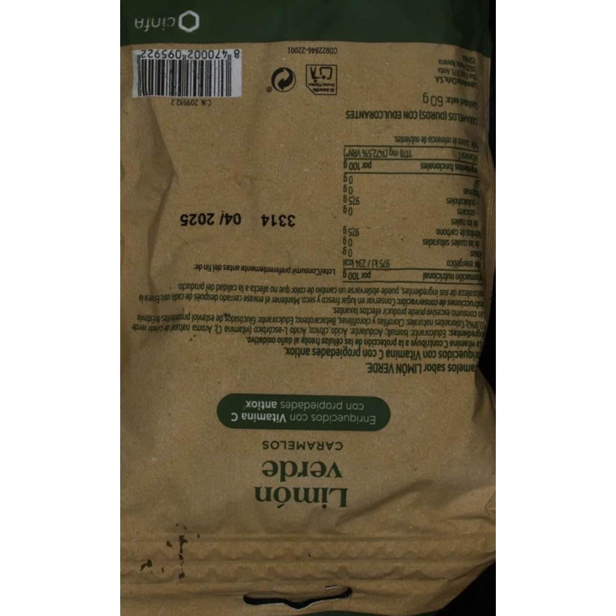 Sante Verte Caramelo Limón Verde 60g