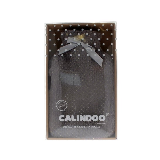 Calindoo Botella de Agua Caliente Tapa Gris Brillante 2L