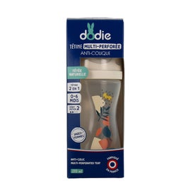 Dodie Biberón Tetina Multiperforada Flujo 2 +3M Rosa 270ml