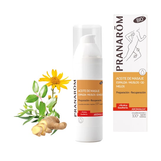 Pranarôm Aromalgic Aceite de Masaje Espalda Muslos Gemelos BIO 100ml