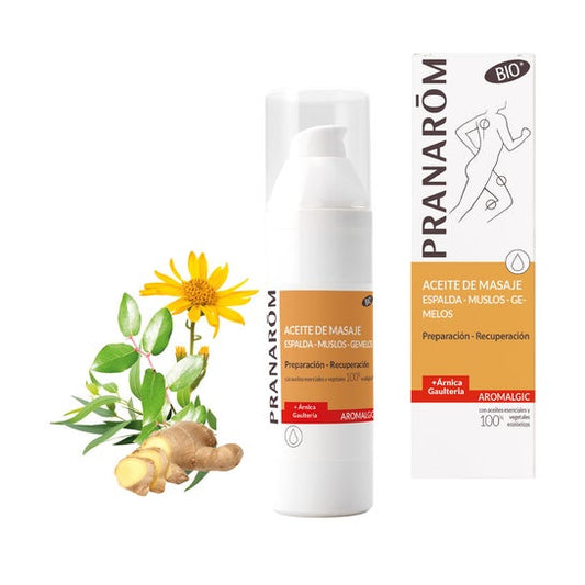 Pranarôm Aromalgic Aceite de Masaje Espalda Muslos Gemelos BIO 100ml