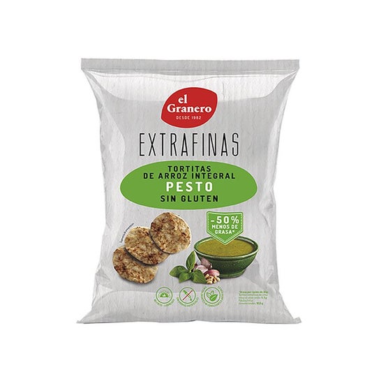 El Granero Tortitas Arroz Integral Pesto sin Gluten 60g