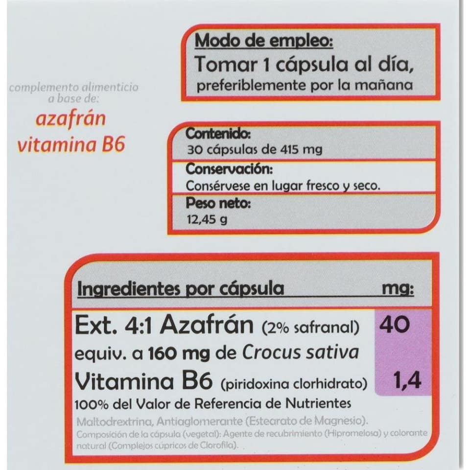 Pinisan Azafrán Más Ánimo 30caps