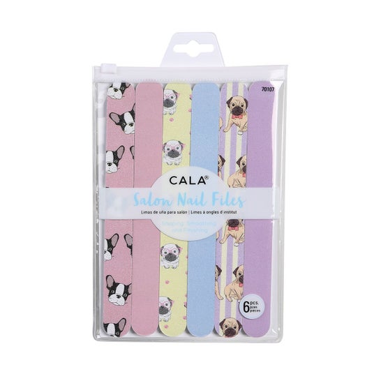 Cala Salón Nail Files Dog Lover Lima Uñas 6 uds