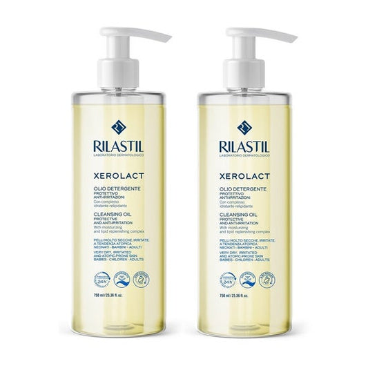 Rilastil Xerolact Aceite de Ducha Limpiador 2x750ml