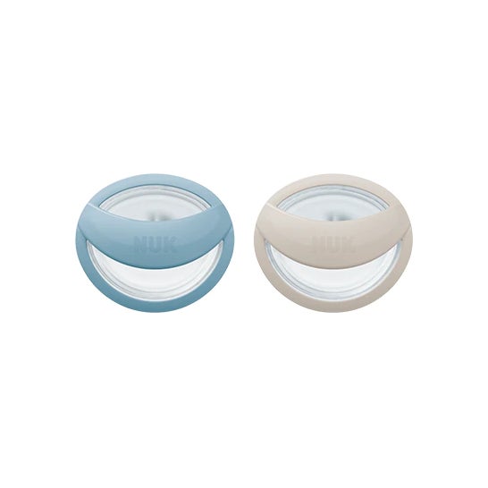 Nuk Chupetes Silicona Mommy Feel 0-9M Azul 2uds