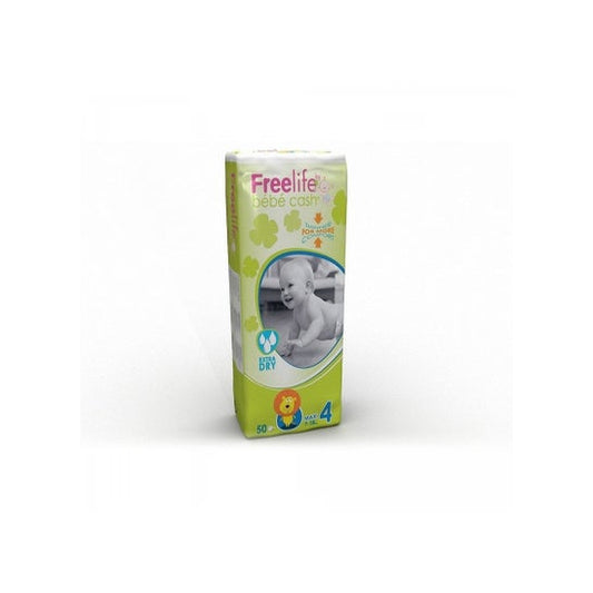 Bebé Cash Freelife pañales talla 4 50uds